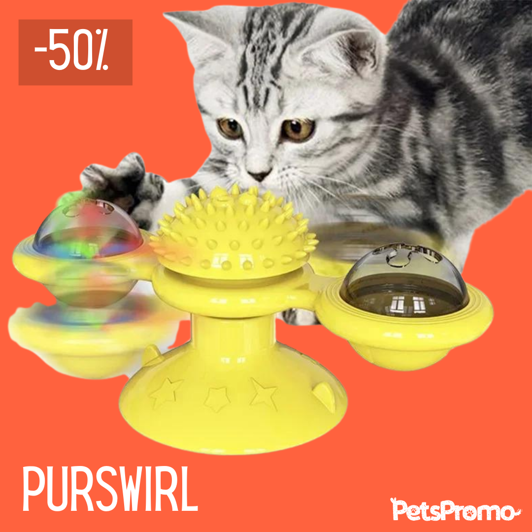 PurSwirl - het interactieve kattenspeeltje